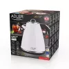 Adler AD 1343 hervidor eléctrico, 1,5 l, 1850 W, acero inoxidable, Strix, blanco