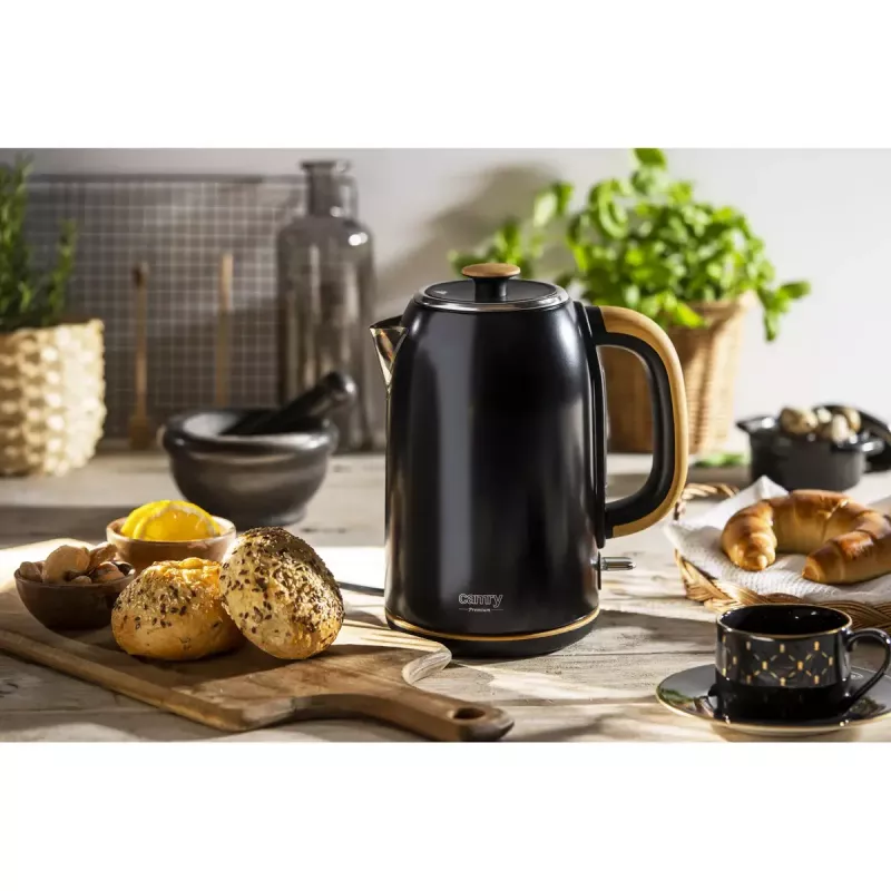 Hervidor de agua eléctrico Adler 1,7 L 2200 W negro