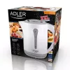 Hervidor de agua eléctrico Adler AD 1244 — 2,5 L, 2200 W, blanco, resistencia oculta