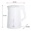 Hervidor de agua eléctrico Adler 1,7 l 1850 W blanco