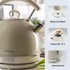 Hervidor de agua Ariete 2877 Vintage, 1,7 L, inalámbrico, beige, 1,7 L, 2000 W, beige, indicador de nivel de agua, inalámbrico, filtro