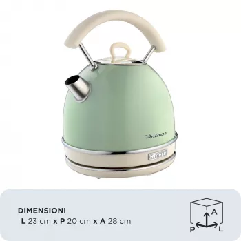 Hervidor de agua ARIETE Vintage A2877/04 verde claro