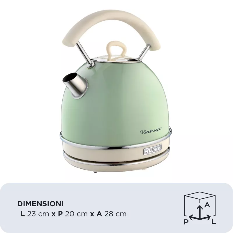 Hervidor de agua ARIETE Vintage A2877/04 verde claro