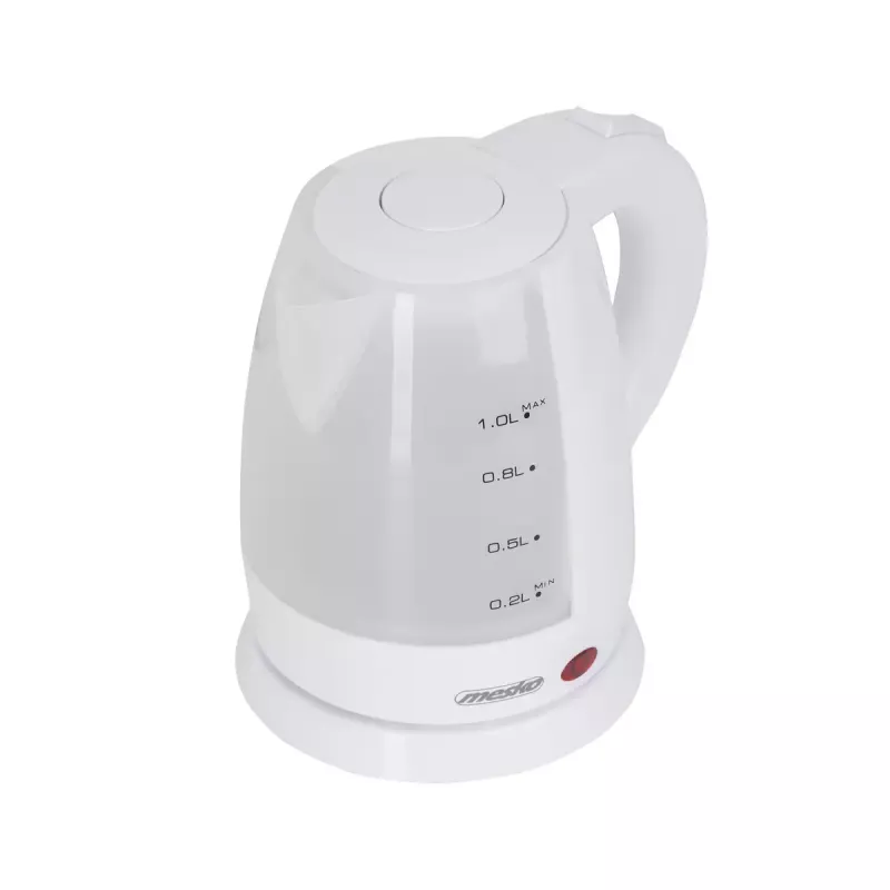 Hervidor de agua eléctrico Mesko 1 L 1600 W blanco
