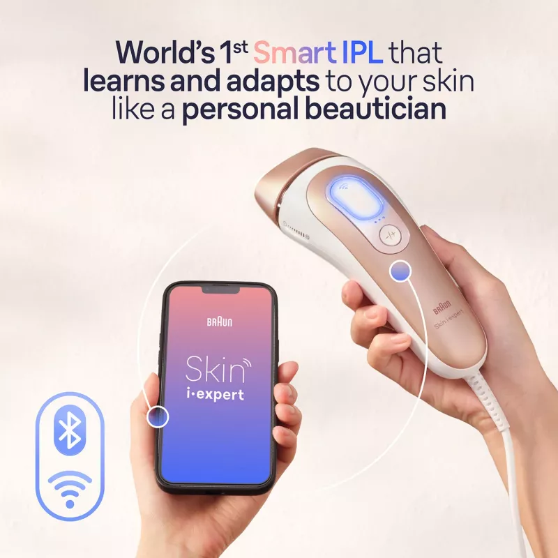 Braun Silk-Expert Pro IPL PL7253 luz pulsada intensa (IPL) oro rosa, blanco