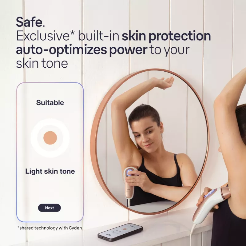 Braun Silk-Expert Pro IPL PL7253 luz pulsada intensa (IPL) oro rosa, blanco