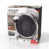 Calefactor de cerámica eléctrico Adler AD 7742 — 1500/750 W, de pie, 220–240 V, negro/plata