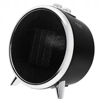 Calefactor de cerámica eléctrico Adler AD 7742 — 1500/750 W, de pie, 220–240 V, negro/plata
