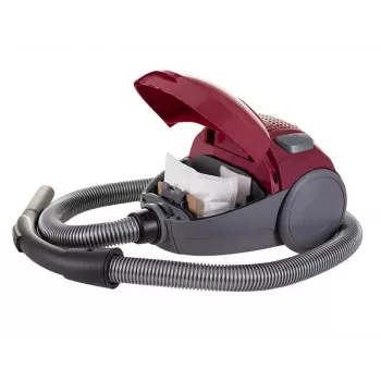 Aspirador LAFE 46412 — aspirador en seco, 800 W, tubo telescópico, radio de acción de 6 m, burdeos