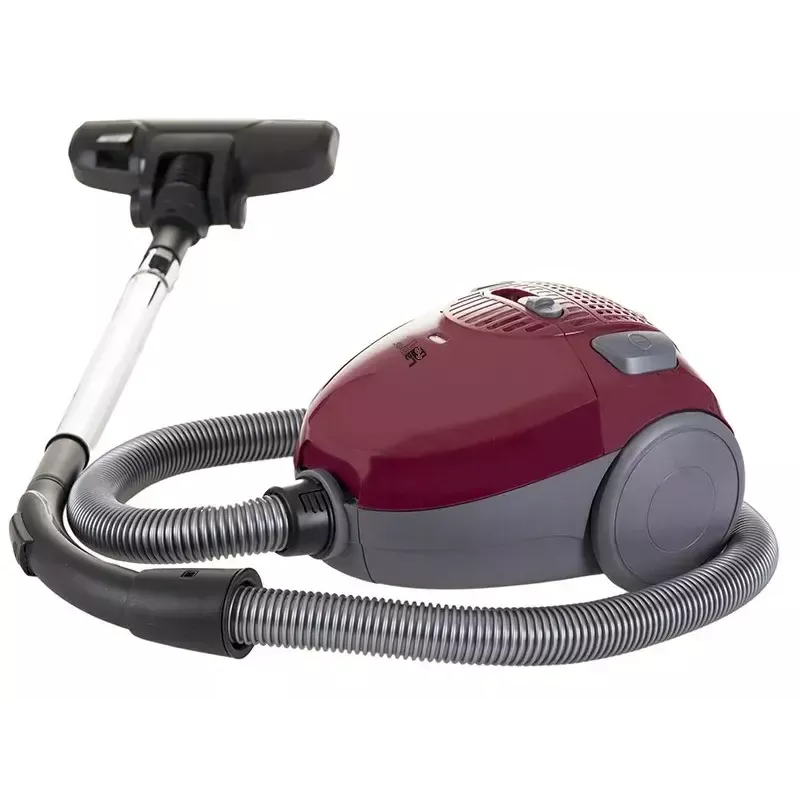Aspirador LAFE 46412 — aspirador en seco, 800 W, tubo telescópico, radio de acción de 6 m, burdeos