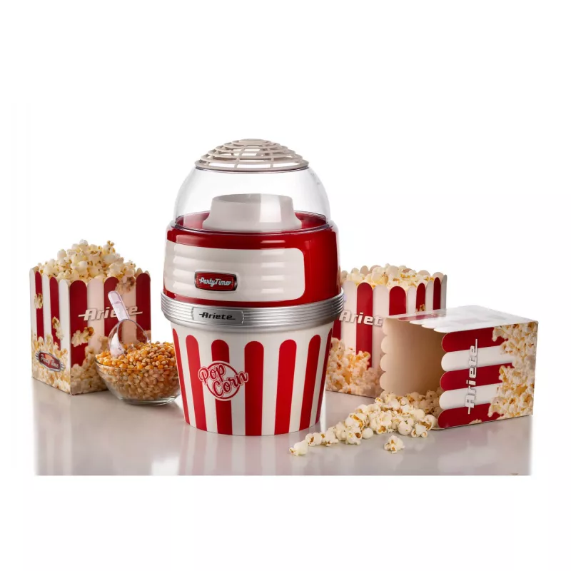 Máquina de palomitas Ariete 2957/00 rojo transparente blanco