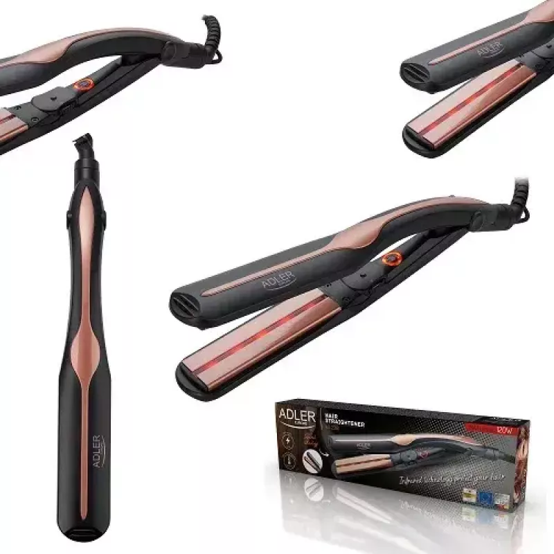 Plancha de pelo Adler AD 2318 Warm Negro Coral 120 W