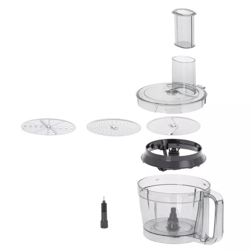 Adler AD 4224 robot de cocina, 1000 W, bol de 2 l, 7 velocidades, blanco