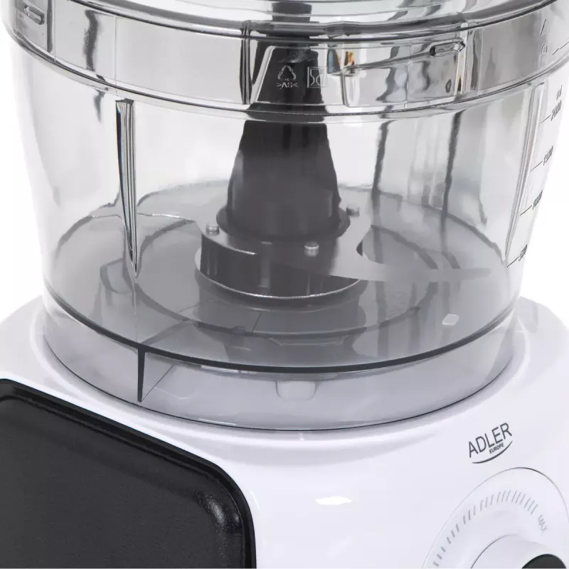 Adler AD 4224 robot de cocina, 1000 W, bol de 2 l, 7 velocidades, blanco