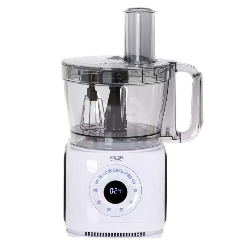 Adler AD 4224 robot de cocina, 1000 W, bol de 2 l, 7 velocidades, blanco
