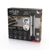 Adler AD 2834 cortapelos, de 3 mm a 1,2 cm, 4 peines, LCD, plateado