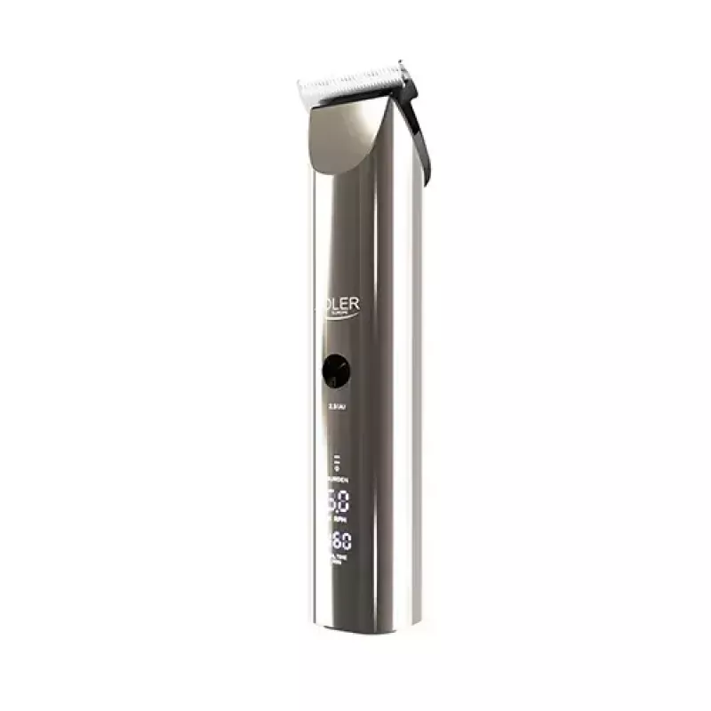 Adler AD 2834 cortapelos, de 3 mm a 1,2 cm, 4 peines, LCD, plateado