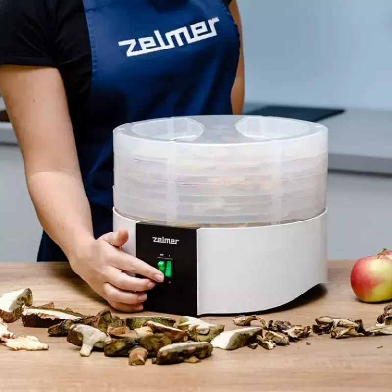 Deshidratador de alimentos Zelmer ZFD1010 520 W Negro Blanco Plástico 30 cm
