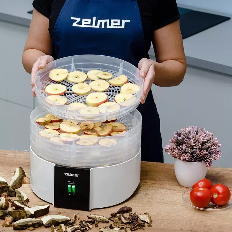 Deshidratador de alimentos Zelmer ZFD1010 520 W Negro Blanco Plástico 30 cm