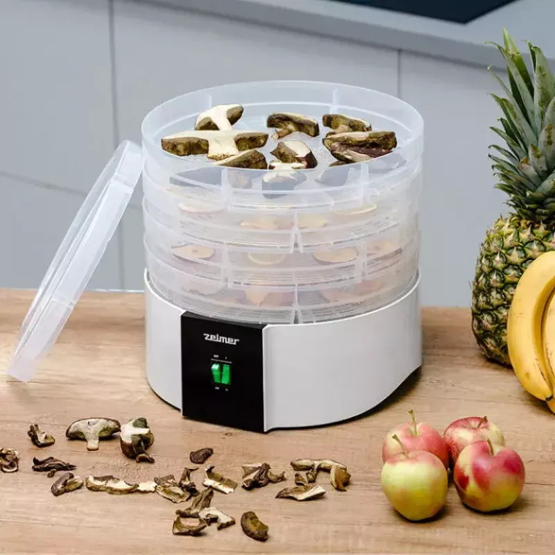 Deshidratador de alimentos Zelmer ZFD1010 520 W Negro Blanco Plástico 30 cm
