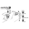 Linterna frontal Everactive HL250 LED 3W amarilla