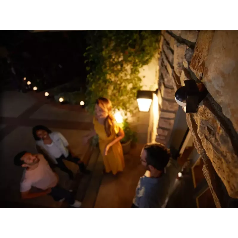 Sensor de movimiento Philips Hue para exterior, ZigBee, negro, 929003067401