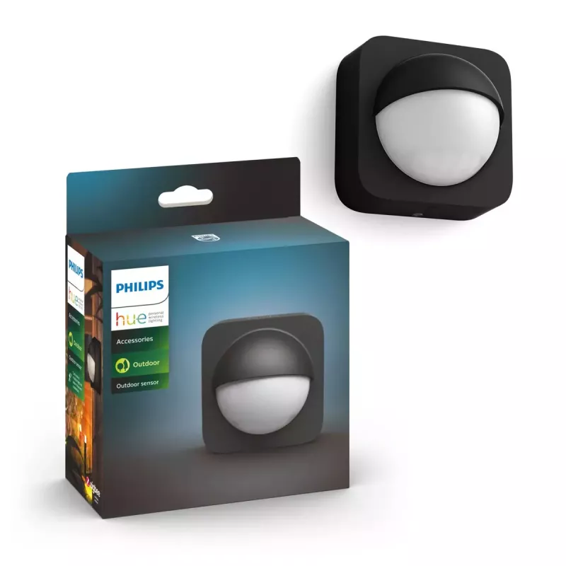 Sensor de movimiento Philips Hue para exterior, ZigBee, negro, 929003067401
