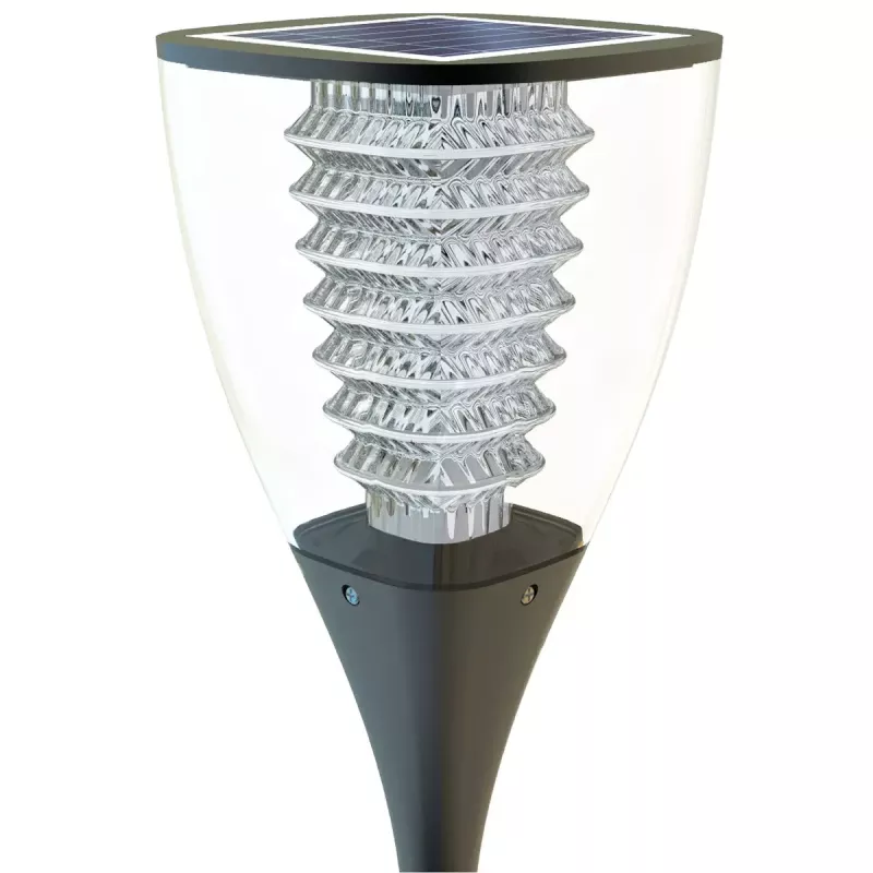 Lámpara de pie exterior PowerNeed ESL-25H LED negra IP65