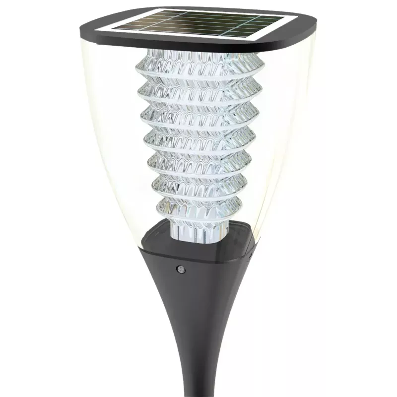 Lámpara de pie exterior PowerNeed ESL-25H LED negra IP65