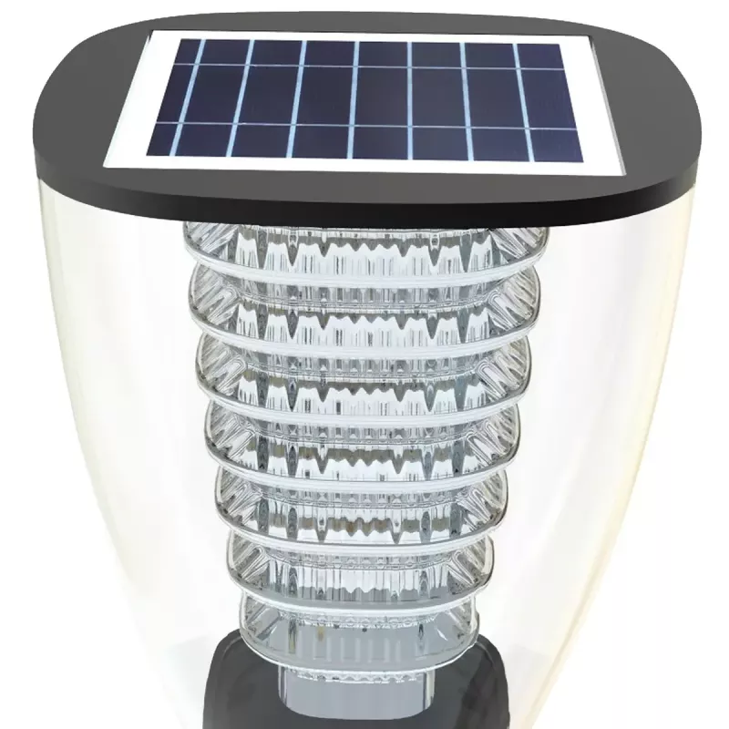 Lámpara de pie exterior PowerNeed ESL-25H LED negra IP65