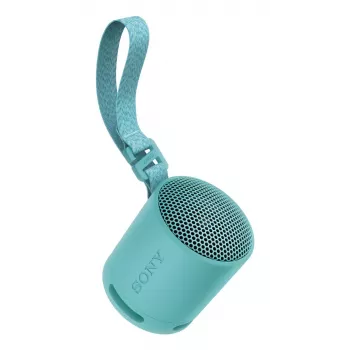 Sony SRS-XB100 - Altavoz Bluetooth portátil inalámbrico, resistente IP67 impermeable y antipolvo, 16 horas de batería, ecológico, exterior y viaje en azul