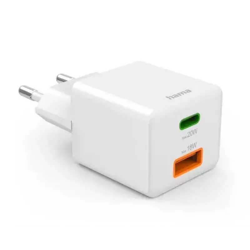 Hama 00201991 cargador para dispositivos móviles auricular, powerbank, smartphone, tablet blanco AC carga rápida interior
