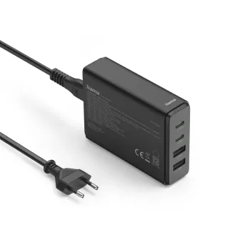 Hama 00201979 cargador para dispositivos móviles portátil, powerbank, smartphone, tablet negro AC carga rápida interior