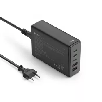 Hama 00201978 cargador para dispositivos móviles portátil, powerbank, smartphone, tablet negro AC carga rápida interior