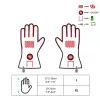 Guantes Glovii GDBL motociclismo poliéster cuero adulto 800g