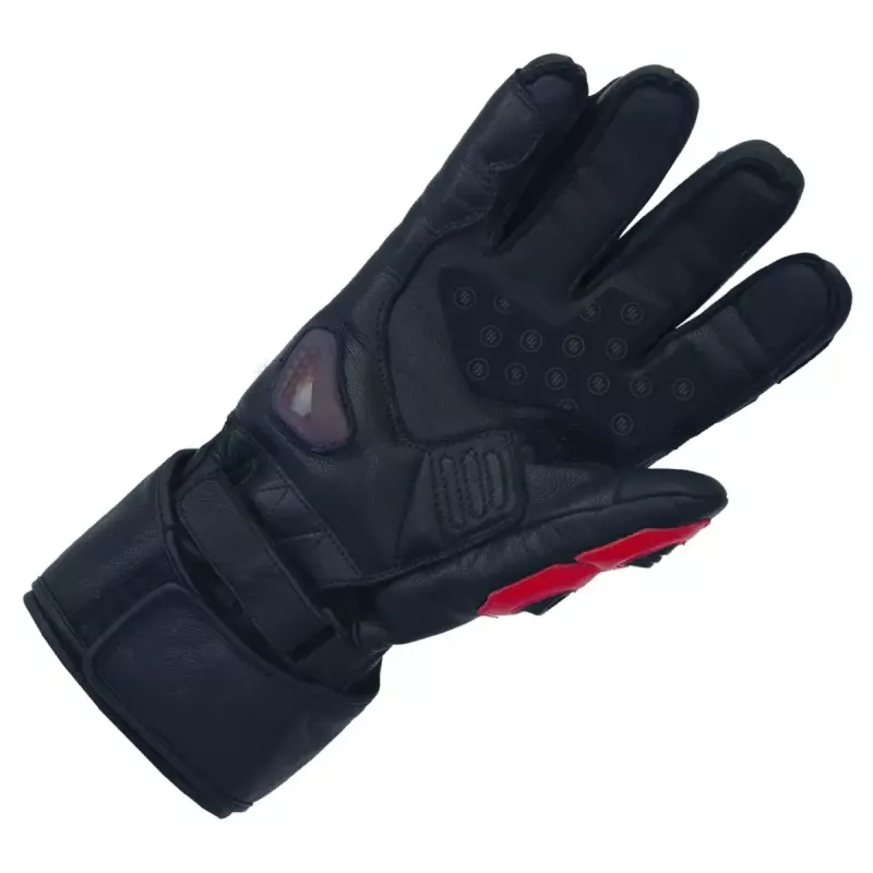 Guantes Glovii GDBL motociclismo poliéster cuero adulto 800g