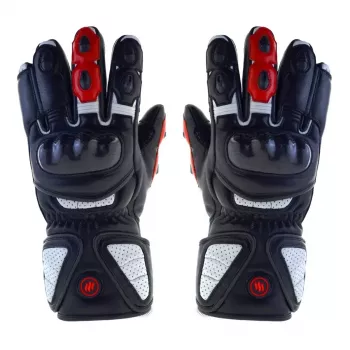 Guantes Glovii GDBL motociclismo poliéster cuero adulto 800g