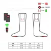 Calcetines deportivos Glovii GQ3L L, calcetines calefactables de algodón unisex con elemento calefactor integrado, control de temperatura, rojo