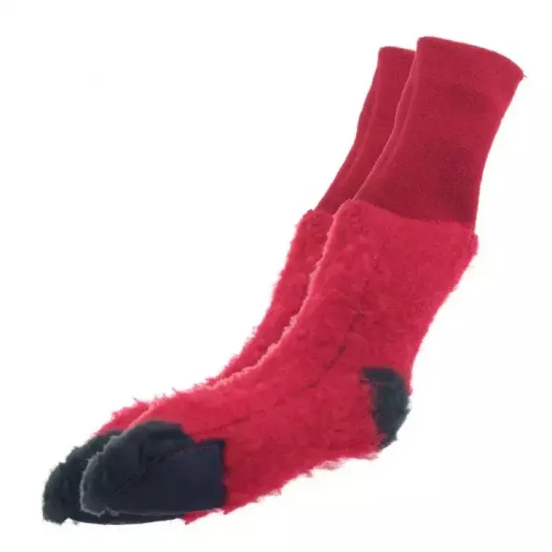 Calcetines deportivos Glovii GQ3L L, calcetines calefactables de algodón unisex con elemento calefactor integrado, control de temperatura, rojo