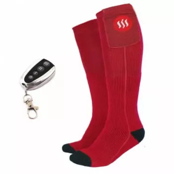 Calcetines deportivos Glovii GQ3M unisex rojo M, 94 % acrílico 5 % poliéster 1 % elastano, elemento calefactor integrado