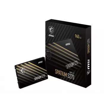 SSD SATA III de 2,5 pulgadas MSI SPATIUM S270 240GB — 3D NAND, 6 Gbit/s, 400 MB/s