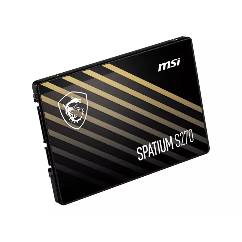 SSD SATA III 2,5 inch MSI SPATIUM S270 960 GB – 500 MB/s lectura, 450 MB/s escritura, 3D-NAND