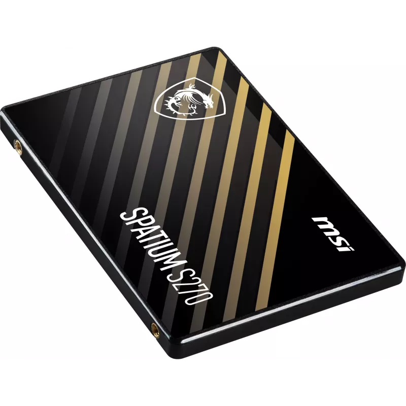 SSD SATA III de 2,5 pulgadas MSI SPATIUM S270 480 GB — 3D NAND, 450 MB/s escritura, 2 millones de horas MTBF