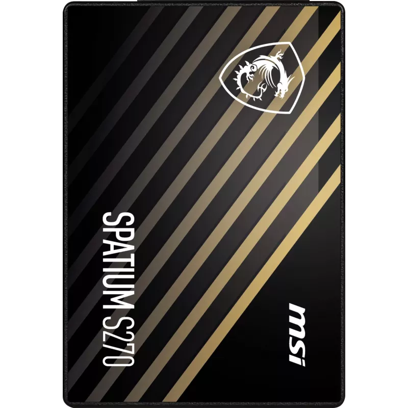 SSD SATA III de 2,5 pulgadas MSI SPATIUM S270 480 GB — 3D NAND, 450 MB/s escritura, 2 millones de horas MTBF