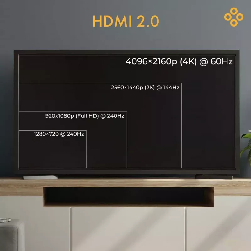 Cable HDMI claroc FEN-HDMI-20-20M 4K@60Hz, longitud 20,0 m