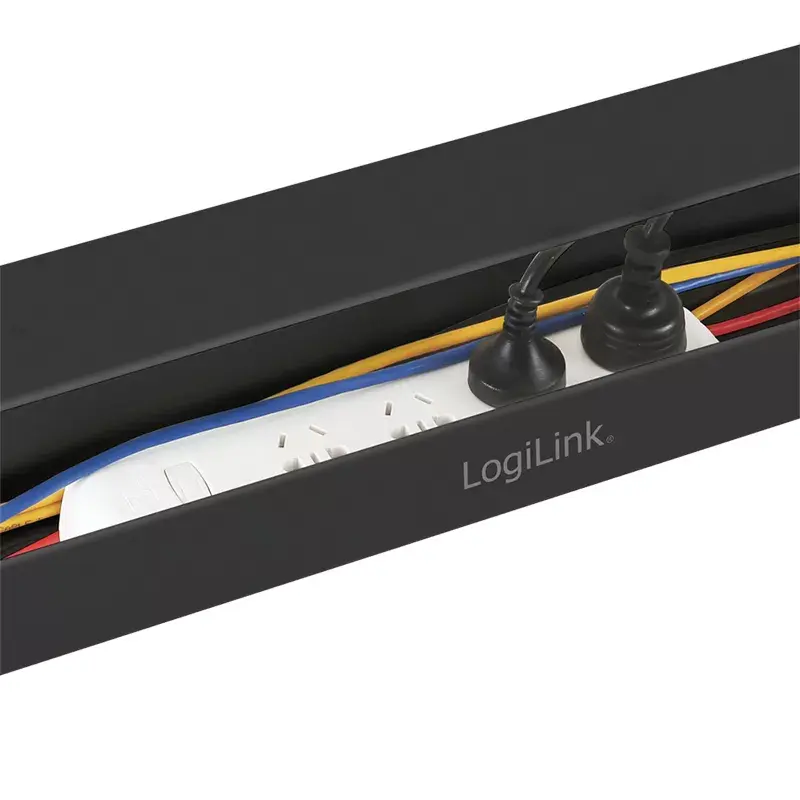 Canaleta para cables LogiLink KAB0070 negra 114 mm 76 mm 0,6 m