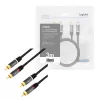Cable de audio LogiLink CA1206 3 m 2xCinch conector macho negro