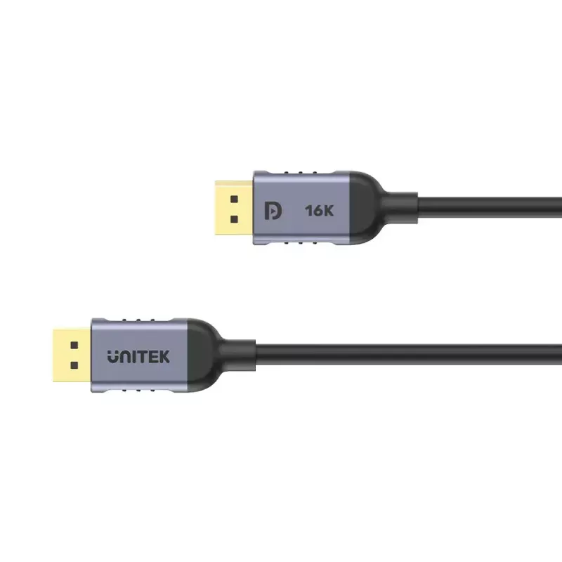 Unitek C1626GY01-2M cable DisplayPort 2.1, 8K@120Hz, 2 m, negro