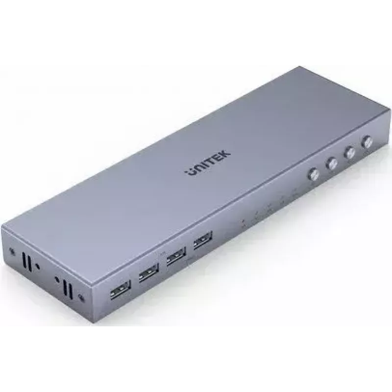 Unitek V306A Conmutador KVM 4K HDMI 2.0, 4 entradas, 1 salida, USB