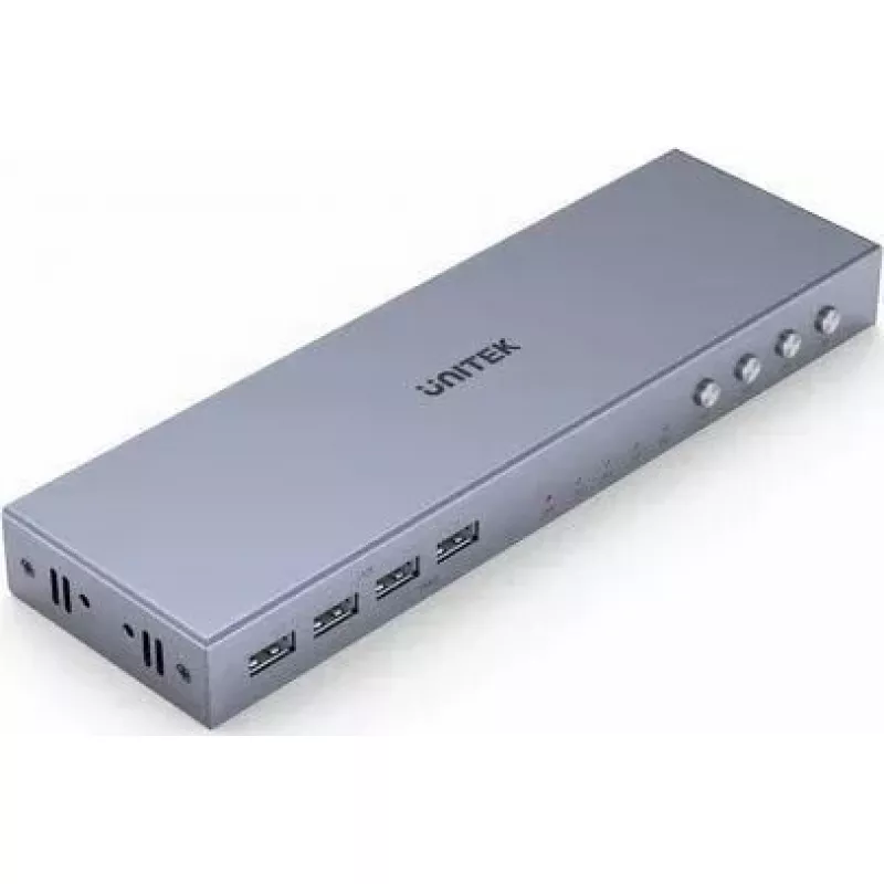 Unitek V306A Conmutador KVM 4K HDMI 2.0, 4 entradas, 1 salida, USB